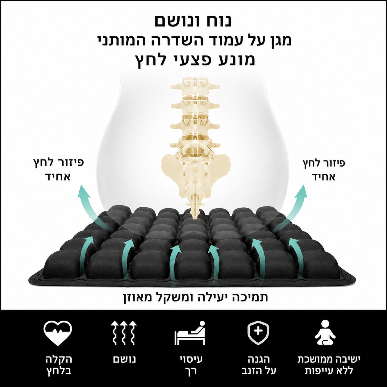 כרית לטיסה נעימה ללא כאבי גב